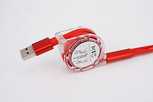 Cáp Sạc 3 Đầu Dây Rút Cổng Ln, Type-C, Micro Usb Dây Dài 1M