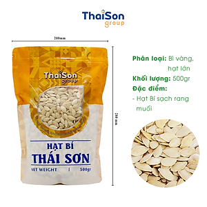 Hạt bí Thái Sơn rang muối bì zipper 500g