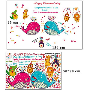 Decal dán tường valentine days ZOOYOO SK9092