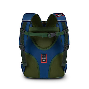 Balo học sinh chống gù cao cấp Xbags Universe xanh – Balo học sinh tiểu học siêu nhẹ nhiều ngăn đệm lưng êm ái họa tiết vũ trụ XB3104