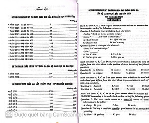 Sách Giải Chi Tiết Đề Thi Thử, Đề Thi Chính Thức, Đề Thi Tham Khảo Môn Tiếng Anh