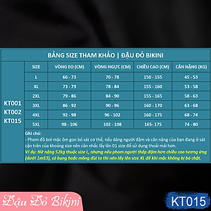 Bộ bơi trung niên dáng váy có khoá kéo trước, quần bơi dài qua gối kín đáo, có size lớn cho các mẹ & các bà béo mập | KT015