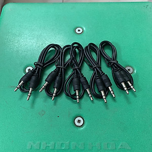 Dây cắm AUX 2 đầu 3.5 dùng kết nối Loa Bluetooth với Máy tính, Laptop, TV, cáp âm thanh, jack 3.5mm dài 50cm - Hàng nhập khẩu