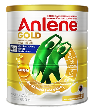 Bao bì mới - Sữa Bột Anlene Gold Hương Vanilla (Hộp Thiếc 800g)