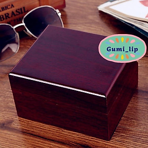 Hộp đựng đồng hồ bằng gỗ cao cấp sang trọng size 13*13*9 cm