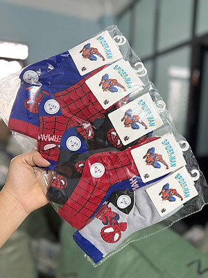 Set 5 Đôi Tất vớ trẻ em cotton mềm mịn thoáng mái cho bé trai bé gái - Tất cao cổ cho bé phong cách Hàn Quốc