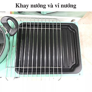 Bếp Lẩu Nướng Đa Năng 2 Trong 1 Chế Độ Điều Khiển Nhiệt Độc Lập Có Thể Nướng Như Bếp Than Hoa