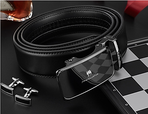 Thắt lưng nam da bò nguyên chất mặt khóa tự động hợp kim cao cấp