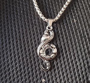 Dây chuyền nam, mặt hợp kim không gỉ si mạ, dây titan cao cấp rộng 3-4mm, dài 50cm