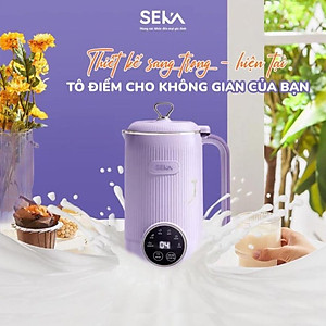 Máy làm sữa hạt mini SEKA SK320 [Tím Nhạt] - 600ml - 600W - 5 chức năng - Hàng chính hãng