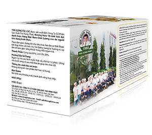 Trà Gừng Túi Lọc Hộp 25 Gói - Trà Hùng Phát