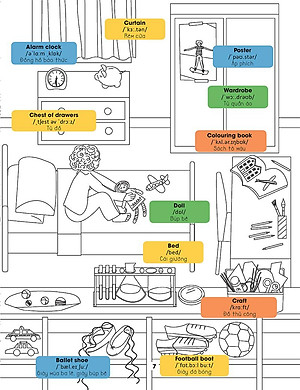 Sách Hello English! - Xin Chào Tiếng Anh! - Tô Màu Cùng Tiếng Anh