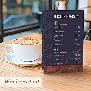 Đế gỗ để ảnh Toploader, giá đỡ card, lịch bàn trang trí