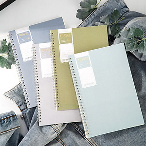 Sổ Tay Ghi Chép Lò Xo Kẻ Ngang B5 Gáy Xoắn 120 Trang Deli - Phù Hợp Làm Sổ Kế Hoach Planner, Viết Nhật Kí, Tập Vở Học Sinh Sổ Tay Văn Phòng - Màu Ngẫu Nhiên - ELB560 ELPB560