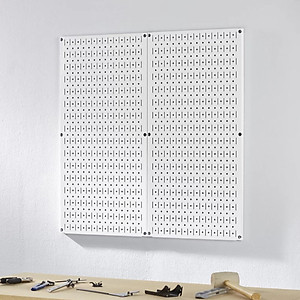 Bộ 2 Bảng treo dụng cụ Pegboard kim loại đứng 80×40cm - Chất liệu kim loại sơn tĩnh điện - Giúp lưu trữ dụng cụ trực quan, dễ tìm kiếm