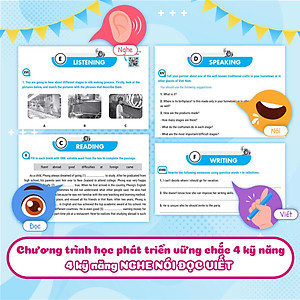 Sách Big 4 Bộ Đề Tự Kiểm Tra 4 Kỹ Năng Nghe - Nói - Đọc - Viết (Cơ Bản Và Nâng Cao) Tiếng Anh Lớp 9 Tập 1