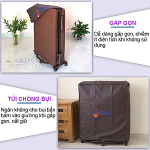 Giường gấp kiểu dáng hàn quốc Nikita NKT-HQ90
