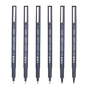 Bút kỹ thuật đi nét màu đen Deli - kháng nước - S573