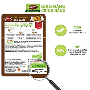 Xốt Gia Vị Hoàn Chỉnh Barona - Xào Sả Ớt 80g