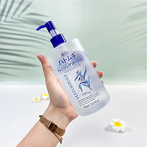 Nước tẩy trang dưỡng ẩm và làm sáng da hatomugi 500ml/chai
