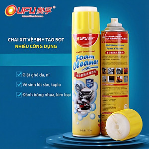Chai Xịt Vệ Sinh Ghế Da Nội Thất Ô Tô OUFU AF-1101 720ml