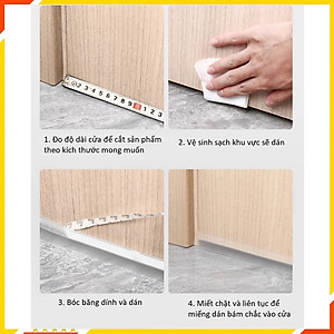 Cuộn Ron Dán Che Khe Cửa,Chân Cửa HT SYS - Lớp Keo Dán 3M Chống Nước - Chống Gió Lùa - Chống Ồn - Bụi Bẩn - Ngăn Côn Trùng -  Cuộn 25mm/35mm/45mm Dài 2 Mét