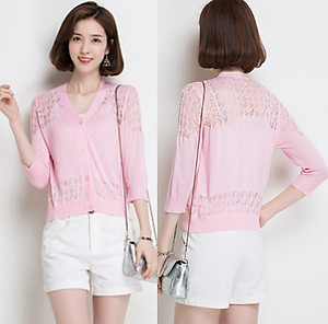 Áo Cardigan Nữ Duyên Dáng ALN040 MayHomes Áo Khoác Kiểu Nhẹ Và Cute