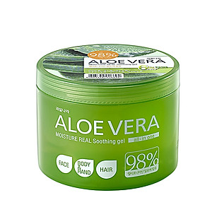 [Tặng móc khoá] Dưỡng da Aloe Natura Moisture Real Soothing Hàn Quốc 500g
