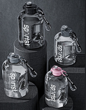 Bình Đựng Nước Chịu Nhiệt Độ Cao 1.7L Và 2.7L Dáng Thể Thao Có Tay Cầm Phong Cách Trẻ Trung Bằng Nhựa