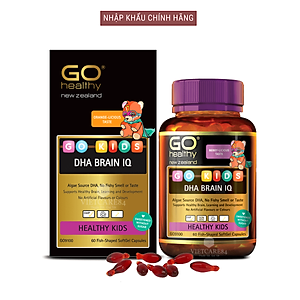 Viên Nhai Bổ Sung DHA Cho Bé New Zealand Go Kids DHA Brain IQ 60 Viên | Phát Triển Não Bộ - Thị Giác - Nhập Khẩu Chính Hãng