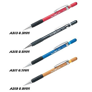 Bút Chì Kim Kỹ Thuật Pentel 120 A3 | A313 A315 A317 | Ngòi Bút Bằng Thép Chắc Chắn | Hạn Chế Gãy Ngòi | Mechanical Pencil | 4 Cỡ Ngòi 