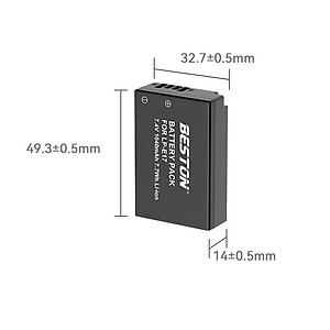 Bộ Pin LP-E17 1040mAh + Sạc Beston Dùng Cho Máy Ảnh Canon EOS M3 EOS M5 EOS M5 EOS 750D EOS 760D EOS 800D EOS 77D EOS RP - Hàng nhập khẩu