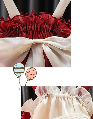 Đầm 2 dây cho bé phong cách tiểu thư từ 9-18kg - Váy voan bé gái xinh xắn dạo phố hoặc đi biển (SD-3662G)