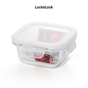 Hộp bảo quản thủy tinh LocknLock BLANC - Hộp vuông