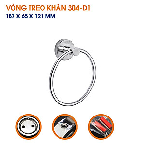 Vòng treo khăn nhiều mẫu inox 304 TOVASHU