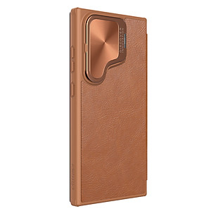 Ốp Lưng Nillkin Qin Prop Leather Case cho Samsung Galaxy S24 Ultra - Hàng Chính Hãng