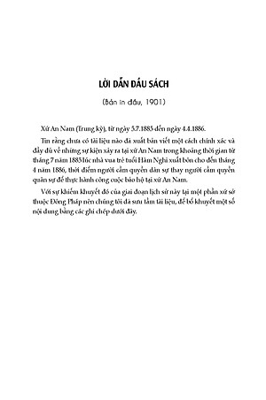 Xứ An Nam (5/7/1885 - 4/4/1886) - Léon Prudhomme, Huỳnh Phương Bá dịch, Lưu Anh Rô & Võ Hà chú giải và hiệu đính