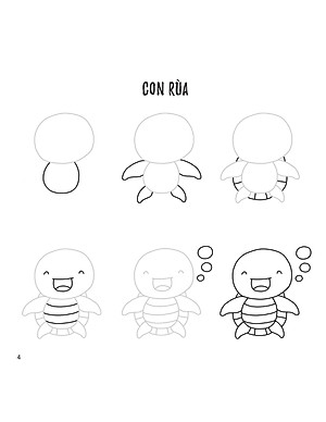Sách Draw Kawaii In 5 Simple Steps - Vẽ Theo Phong Cách Kawaii Với 5 Bước Đơn Giản