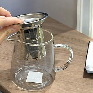 Ấm pha trà thủy tinh chịu nhiệt kèm lõi lọc Inox Echo Japan 650ml