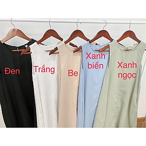 Đầm đũi khoét nách - váy ba lỗ nhiều màu