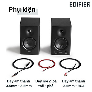 Loa kiểm âm Edifier MR4 Xử lý tín hiệu số Đầu vào TRS balance - Hàng chính hãng
