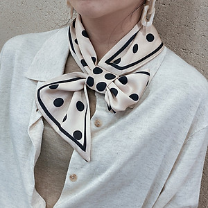 Khăn lụa đa năng quàng cổ và trang trí thời trang họa tiết vintage AKL23 họa tiết ô vuông (chọn mầu)