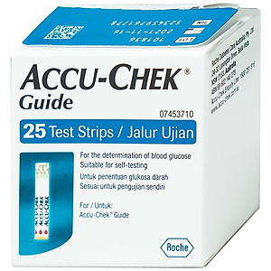 Máy Đo Đường Huyết ACCU-CHEK Guide Kèm 25 Que Thử Độ Chính Xác Vượt Trội 10/10