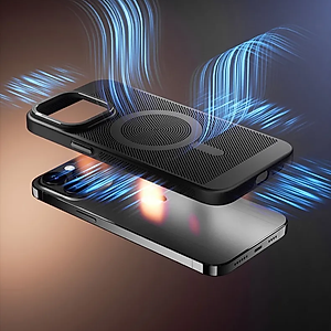 Ốp lưng tản nhiệt từ tính cho iPhone 12 / 13 / 14 Pro / 14 Pro Max hỗ trợ sạc Maqsafe & tản nhiệt hiệu Likgus Cooling Case - chống sốc cực tốt, chất liệu cao cấp, siêu tản nhiệt - hàng nhập khẩu