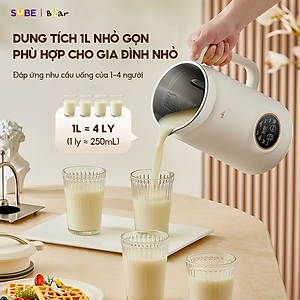 Máy làm sữa hạt Bear 1L SB-SH09Q 1L (800W)- Hàng chính hãng
