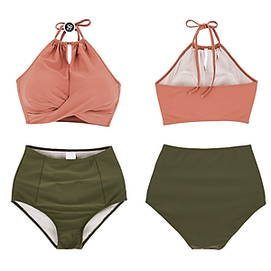 Bikini Hai Mảnh Tôn Dáng Dễ Thương AT222 MayHomes Đồ Bơi Nữ Two-Piece Swimwear 