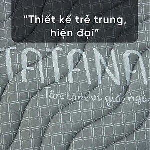 Nệm Cao Su Tổng Hợp Vải Gấm Lạnh Tatana Dạng Gấp 3, Nâng Đỡ Cơ Thể, Xếp Gọn Tiện Lợi, Bảo Hành 10 Năm