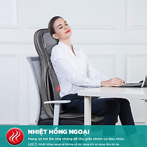 Đệm, Ghế Massage Cao Cấp KingTech KC-700 - Máy Mát Xa Lưng, Cổ Vai Gáy Chế Độ 3D Chuyên Sâu, Kết Hợp Tính Năng Nhiệt, Túi Khí - Hàng Chính Hãng