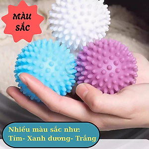 Bộ 2 Bóng giặt thông minh 6.5cm- Quả bóng giặt gai đa năng- Bóng giặt không cần xà phòng- Bóng massage giặt đồ 6.5cm- Bóng giặt tiết kiệm nước và điện- Bóng làm mềm vải tự nhiên- Bóng giặt bảo vệ môi trường- sBóng giặt thông minh không hóa chất