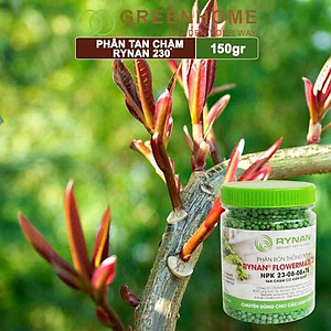 Phân tan chậm Rynan 230, chai 150gr, chuyên kiểng lá, dưỡng lá xanh, sinh trưởng khoẻ |Greenhome